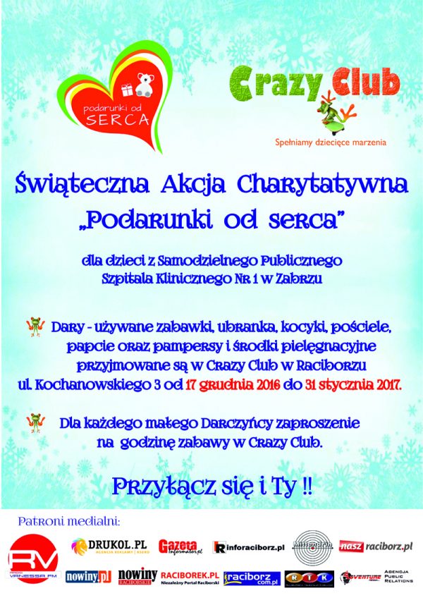 podarunki od serca akcja charytatywna crazy club