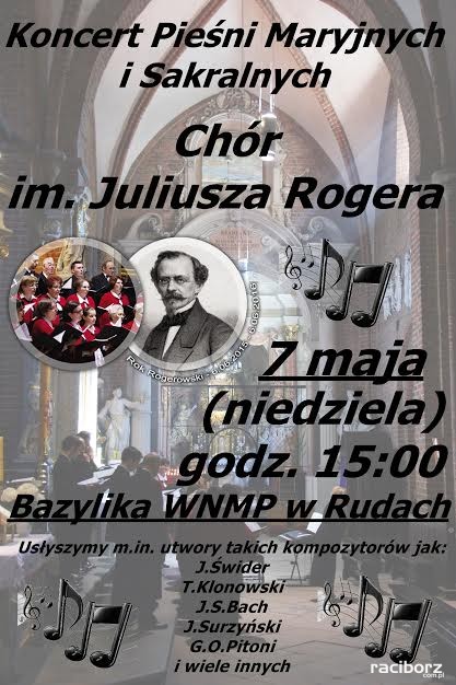 Rudy, Koncert Pieśni Maryjnych i Sakralnych w wykonaniu chóru im. Juliusza Rogera