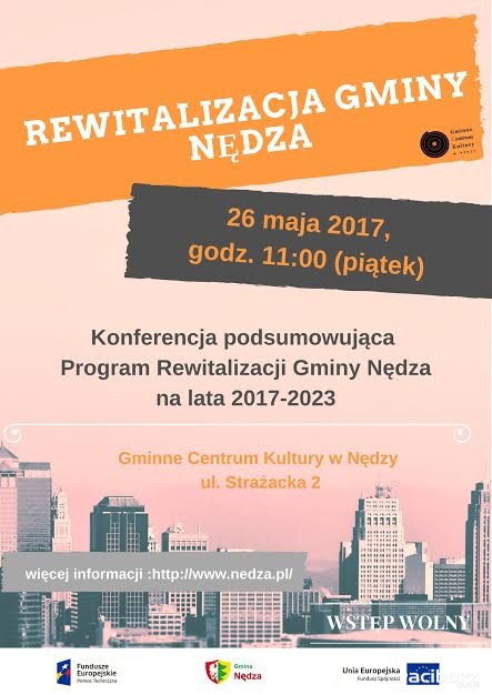 Rewitalizacja gminy Nędza. Konferencja