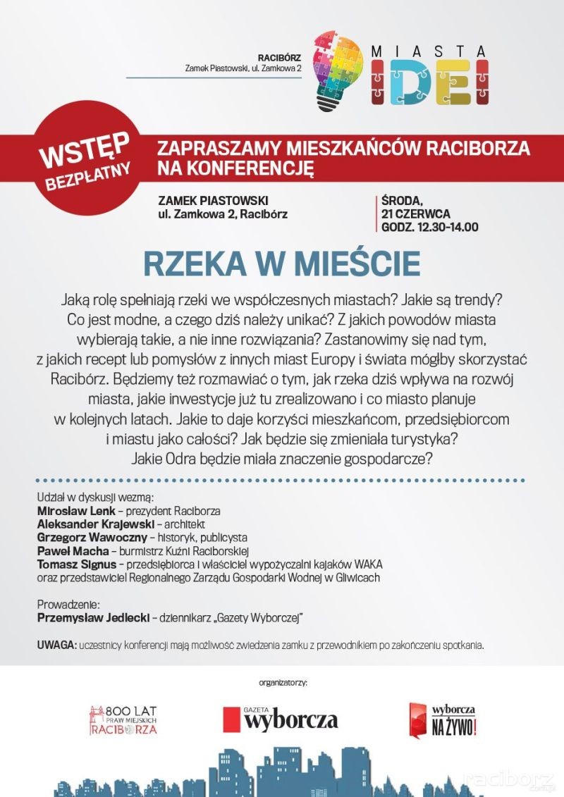 miasta idei raciborz rzeka w miescie