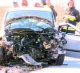 Czołowe zderzenie i śmierć na DK 45