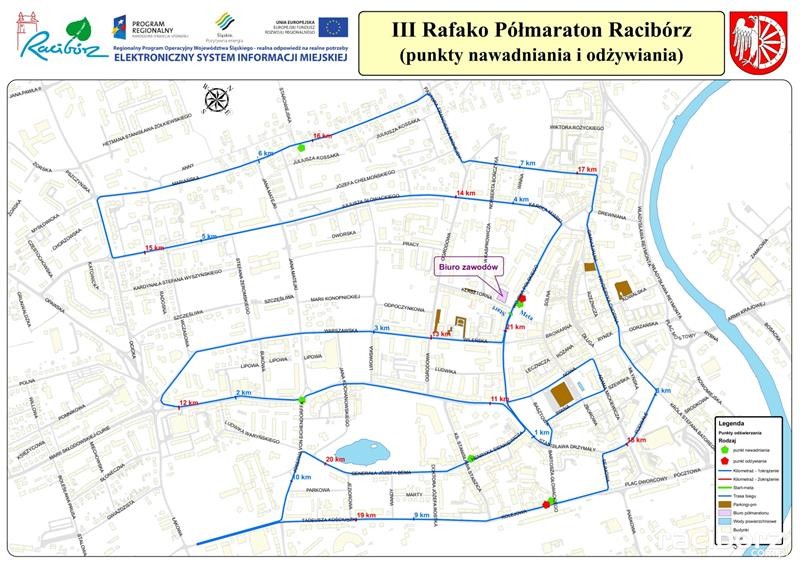 iii rafako polmaraton raciborz punkty nawadniania i odzywiania