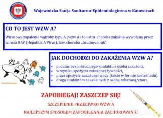 Wirusowe zapalenie wątroby typu A - ulotka