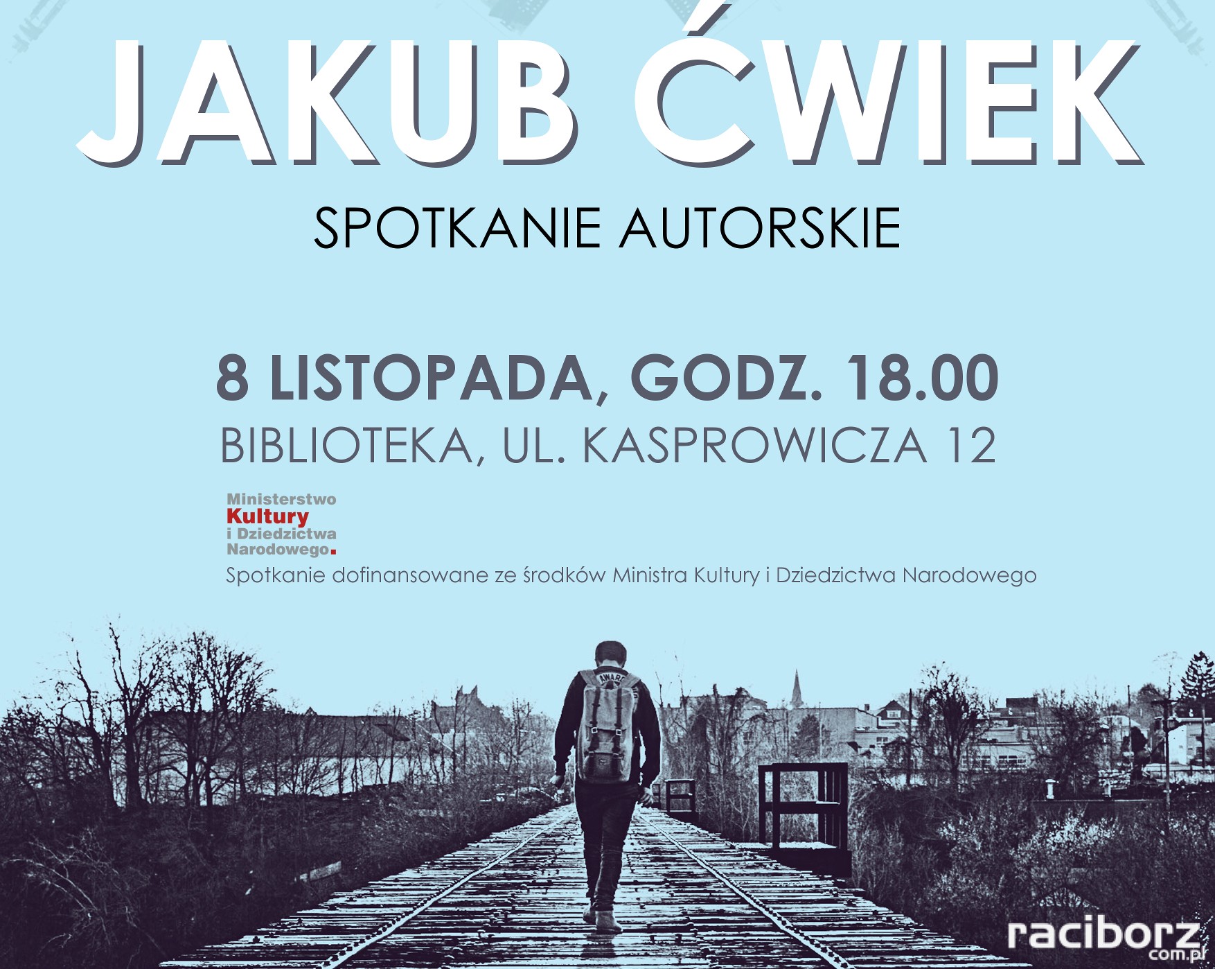 Racibórz: Jakub Ćwiek gościem raciborskiej biblioteki