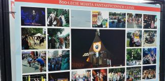 Wystawa 800 lat Raciborza na Skwerze Pieczki