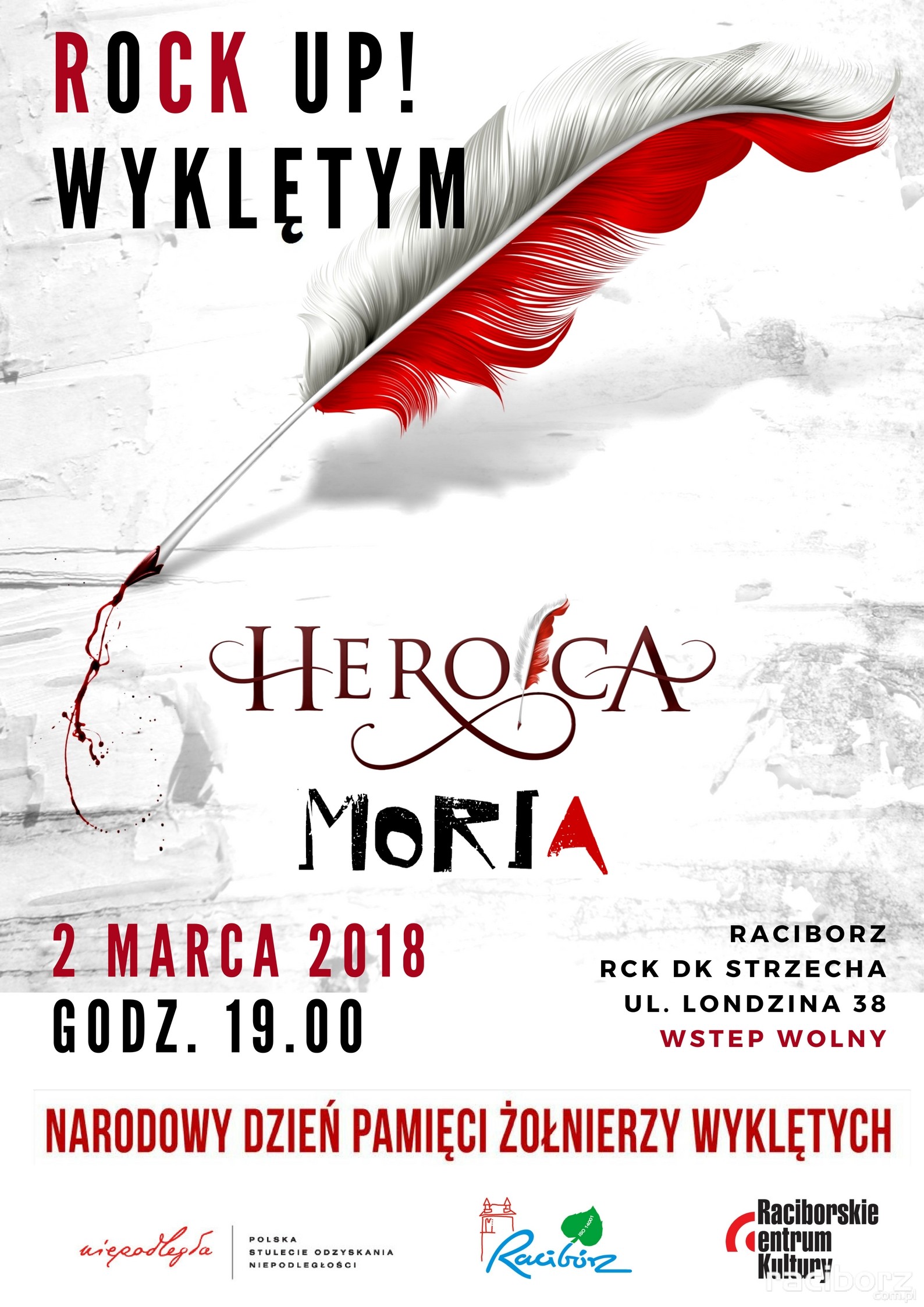 Racibórz, DK Strzecha: Rock Up! Wyklętym. Heroica i Moria