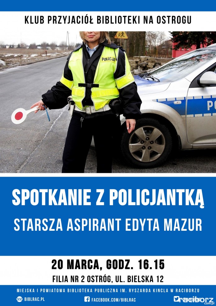 Sptkanie z policjanką w bibliotece