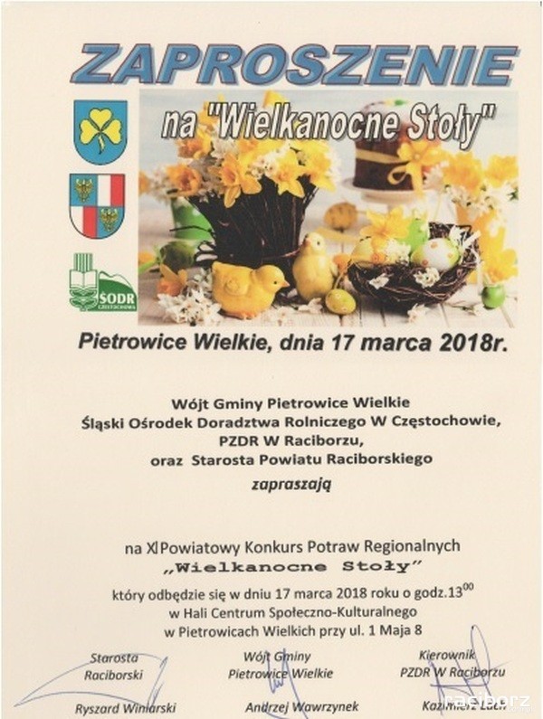 wielkanocne stoly pietrowice wielkie