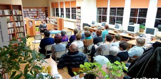 Sptokanie "Po sąsiedzku" w bibliotece Ocicach