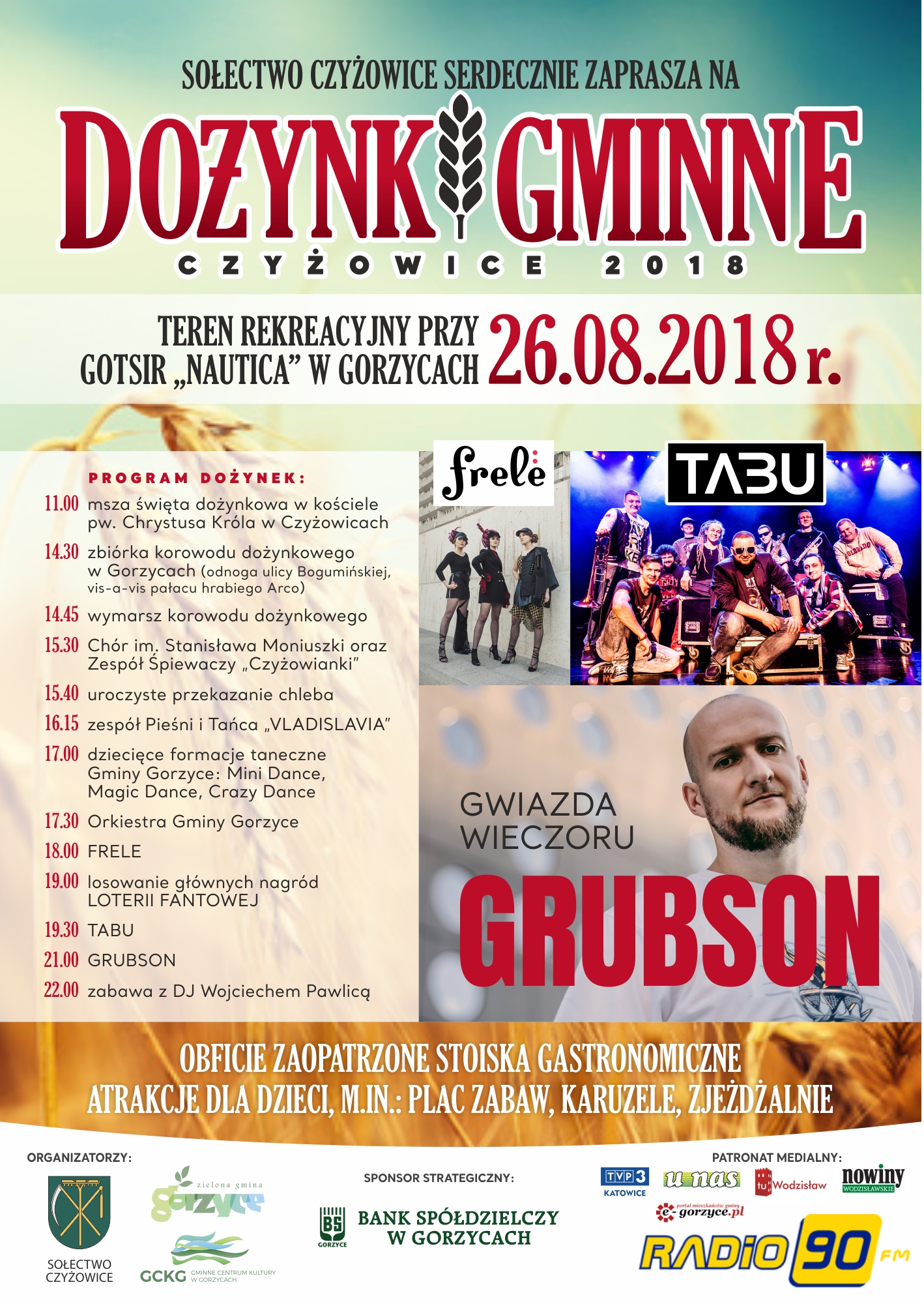 Gorzyce, Czyżowice: Dożynki Gminne. Grubson i Tabu