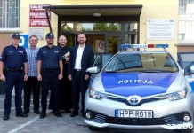 policja gmina krzanowice - przekazanie radiowozu