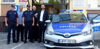 policja gmina krzanowice - przekazanie radiowozu