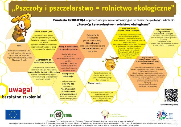 projekt „Pszczoły i pszczelarstwo = rolnictwo ekologiczne”