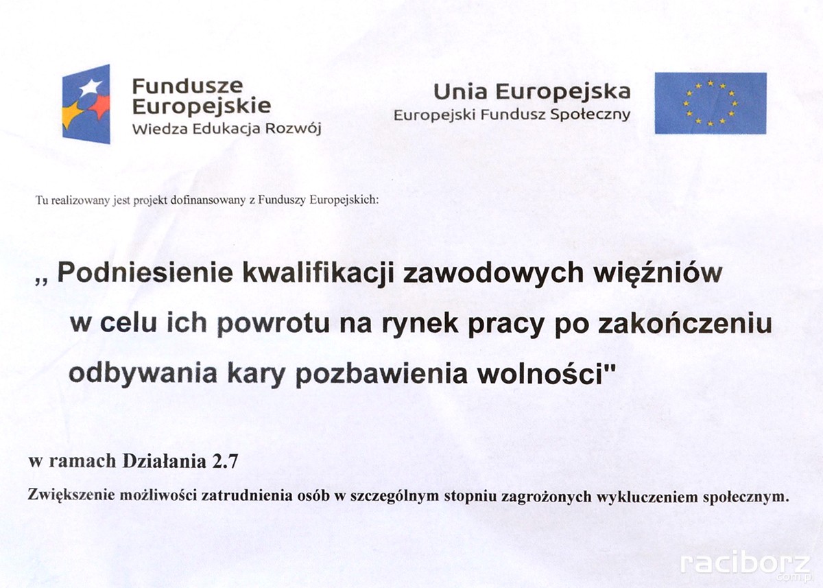 zakład karny w Raciborzu, kurs zawodowy