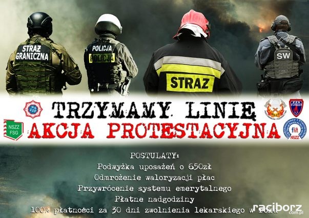 Protest służb przybiera coraz ostrzejszą formę.