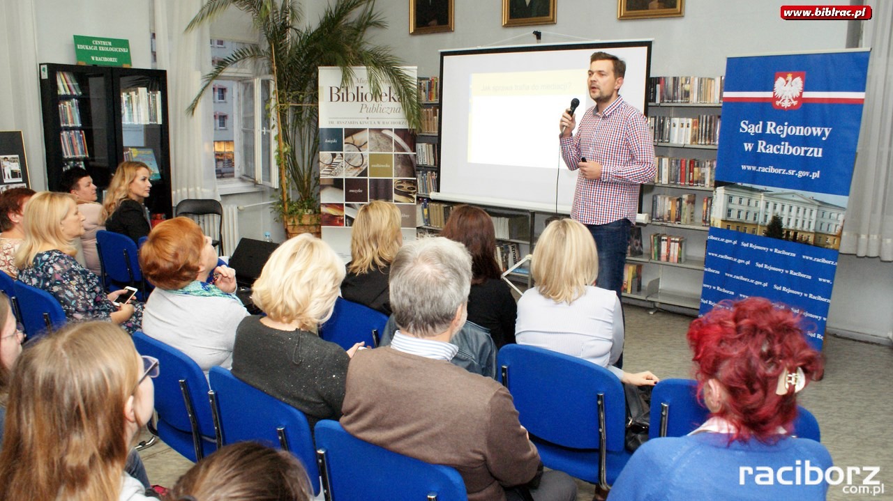 Wykład o mediacjach w Bbilotece w Raciborzu