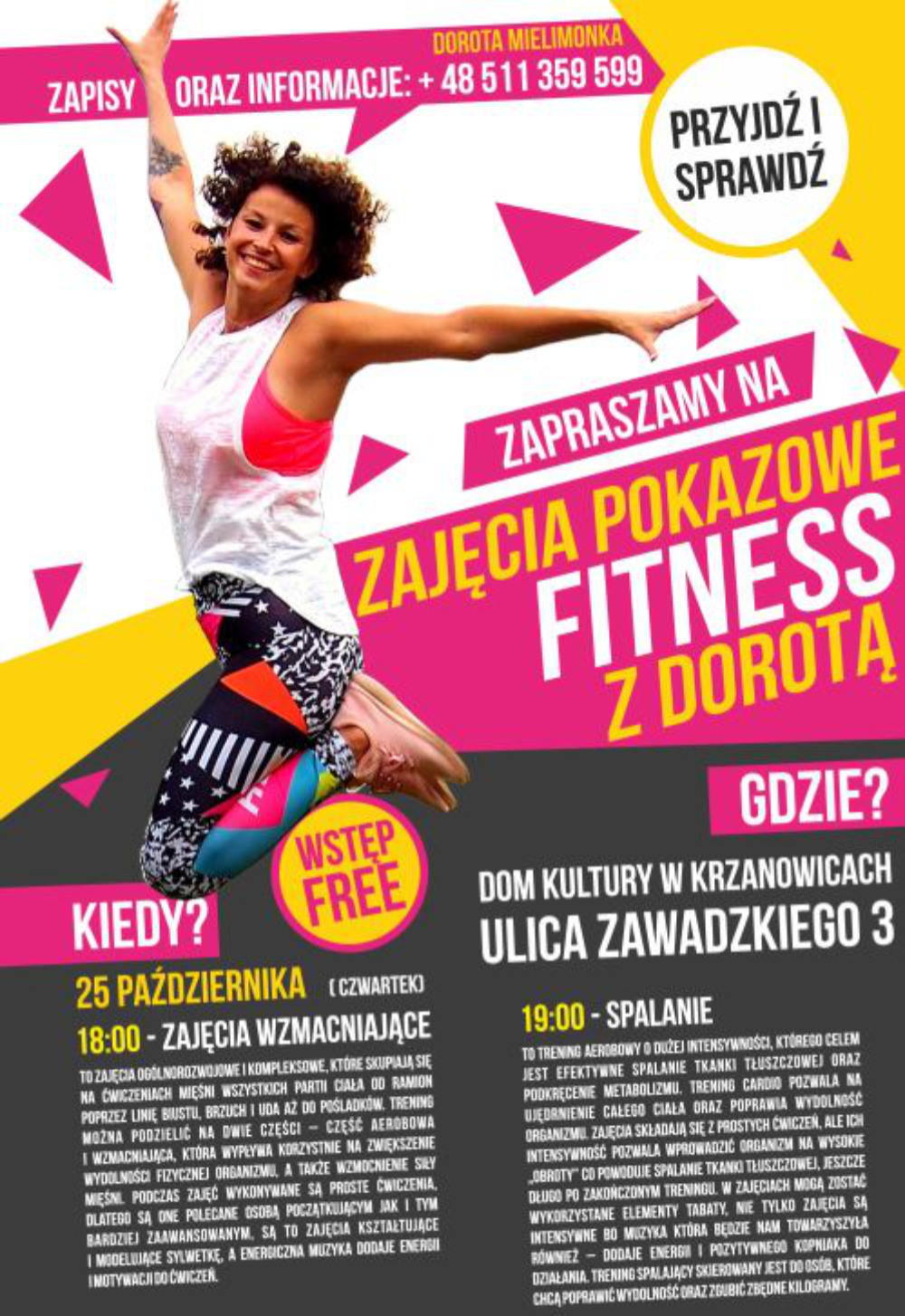 Zajęcia fitness w Krzanowicach