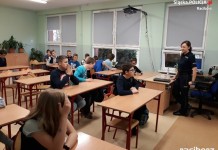Spotkanie z policją Kornowac Szkoła