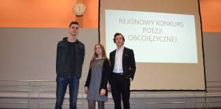 Uczniowie wodzisławskiej Jedynki na podium Rejonowego Konkursu Poezji Obcojęzycznej