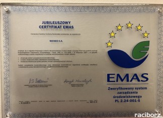 RAFAKO z certyfikatem EMAS