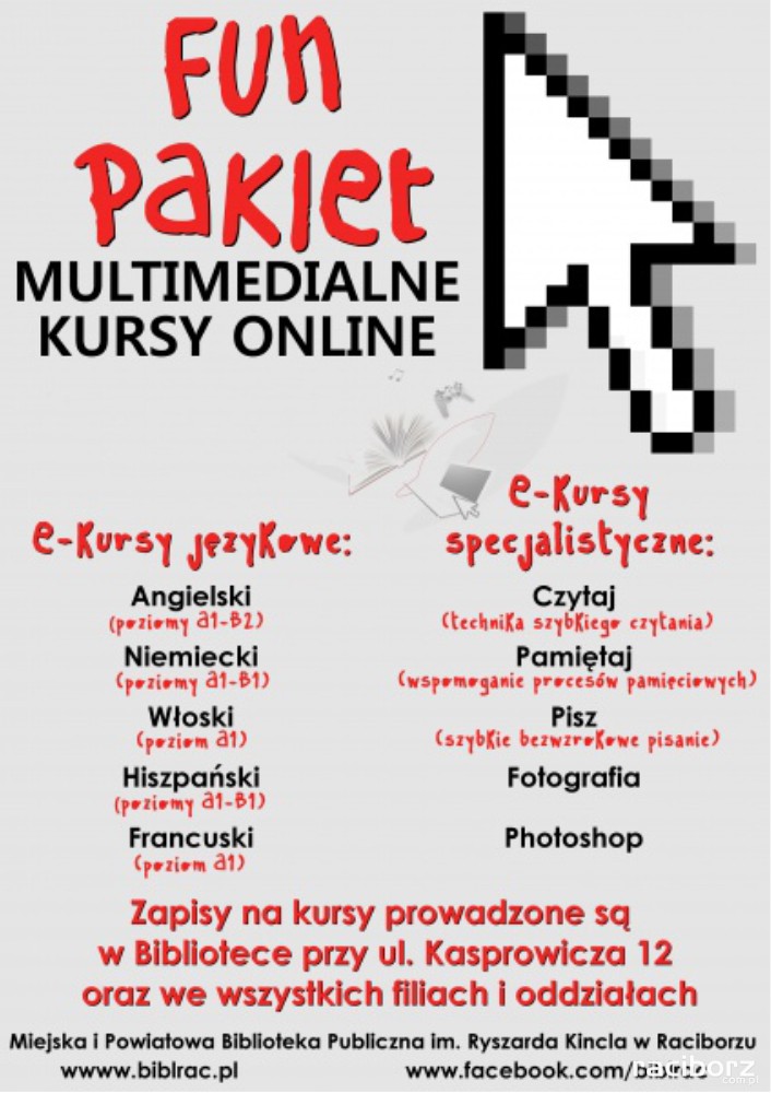 multimedialny kurs biblioteka raciborz