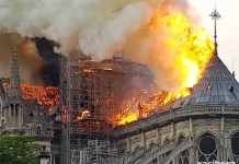 Płonie perła gotyku. Katedra Notre-Dame w ogniu