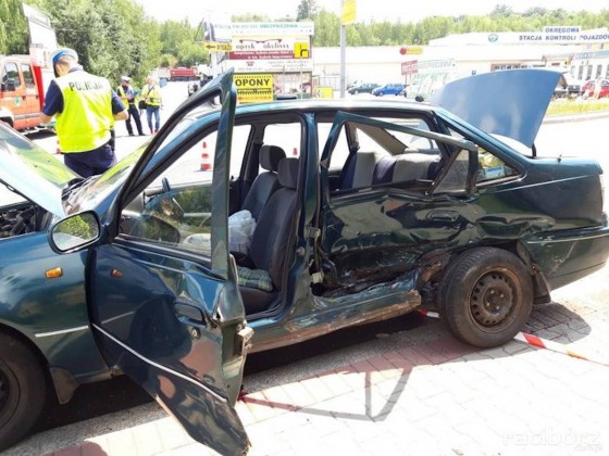 93 letni kierowca spowodował wypadek w Jastrzębiu, fot. Policja Jastrzębie