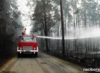 Pożar lasu koło Kuźni Raciborskiej w 1992 roku