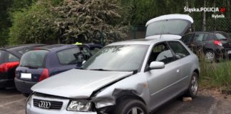 Pościg za kradzionym autem ulicami Rybnika