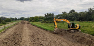 Remont wału w Olzie