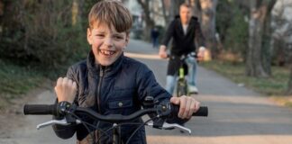 rower dziecko rodzina