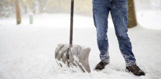 praca zima snieg