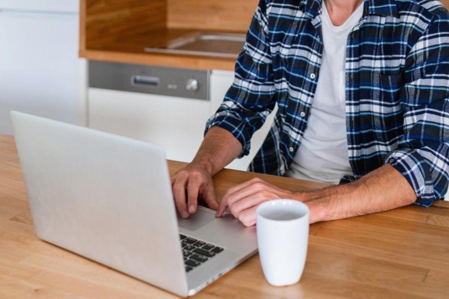 komputer praca home office