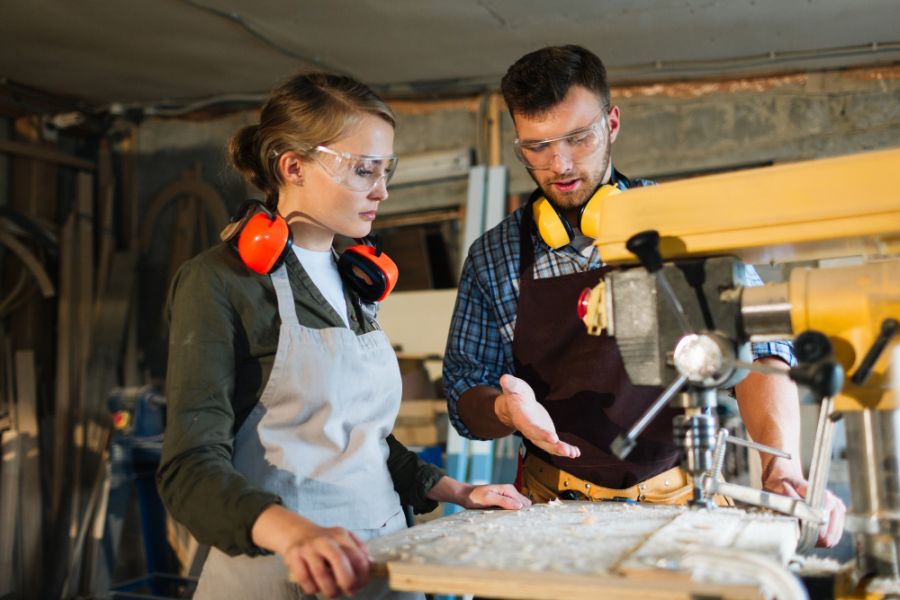 kobieta mezczyzna praca