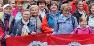 Ścieżka w koronach drzew i panorama Gorców z PTTK Racibórz