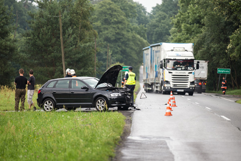 wypadek rudy biały dwór