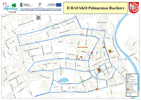 ii rafako półmaraton racibórz mapa trasa