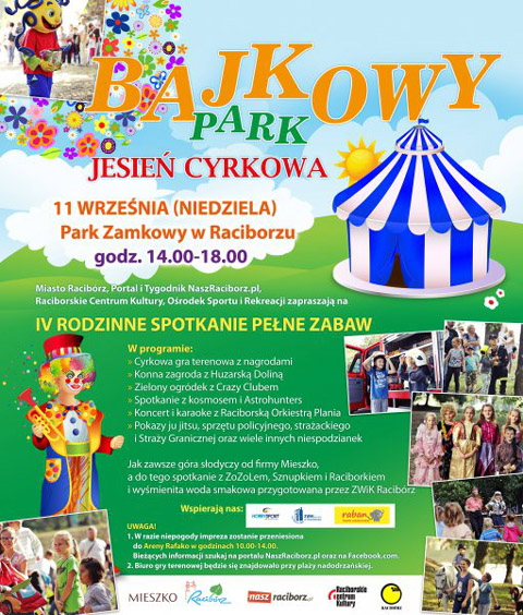 bajkowy park jesień cyrkowa racibórz