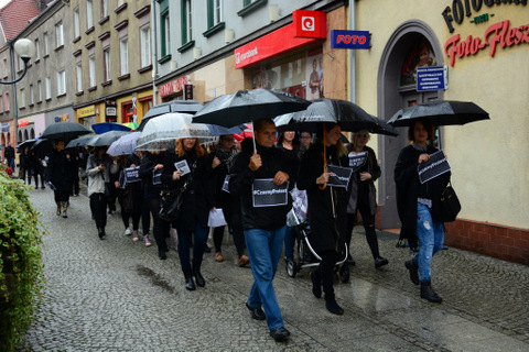 Ogólnopolski Strajk Kobiet w Raciborzu 2016 Fotorelacja